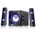 Save 21% - Sumvision Ncube Pro 2 LED Bluetooth 5.0 Enhanced Data Rate Designer Stereo Multimedia Wireless Speaker 2.1 with Bass Boost Subwoofer for PC Gaming Laptops Android iPhones iPads iMac