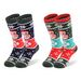 Kuyou Kids Ski Socks,2 Pairs Warm Winter Snow Socks Children Skiing Snowboard Hiking Skating Socks, Long Knee High Socks for Youth Boys Girls UK Child Size 10.5-2