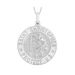 Save 25% - Tuscany Silver Sterling Silver Small St Christopher Pendant on Curb Chain of 51 cm/20 inch