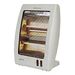 Igenix IG9509 Portable Upright Halogen Electric Heater, 2 Bar Quartz Electrical Heater, Safety Tip Over Switch, Ideal for Small Rooms, Caravans and Garages, 800 W, White