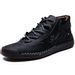 Men's Ankle Boots Warm Fur Lined Lace Up Boots Snow Boots Winter Boots Casual Shoes Non-Slip Hiking Work Outdoor Trainers Flat