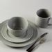 Save 42% - Carnaby Argyle 16 Piece Dinner Set: Grey Embossed