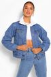 Borg Collar Denim Jacket