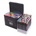 80 Alcohol Based Dual Brush Pens Felt Tip Pens for Colouring Books,Brush Tips & Coloured Fine Point Journal Pen Set for School Office Art Lettering Writing Drawing