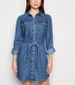 Save £6.50 - Blue Long Sleeve Denim Dress