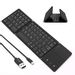 Folding Bluetooth Keyboard, Jelly Comb Rechargeable USB Wired and Wireless Keyboard With Touchpad UK Layout Qwerty for Tablet, Computer, Laptop, Smartphone, Win, IOS, Android, Mac OS System, Black