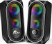 NJSJ PC Speakers,Wired RGB Gaming Speakers for Desktop,10W USB Powered Stereo Sound,Connect via AUX 3.5mm Plug to Computer,Laptop,Monitor,TV