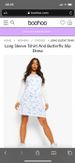 Long Sleeve Tshirt and Butterfly Slip Dress