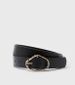 Black Irregular Buckle Belt