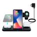 SingDeRing 4 in 1 Wireless Charger, QI Fast Wireless Charger Stand, Quick Charge 15W Wireless Charger Station for iPhone 11 12 Mini Pro MAX X XS XR 8 Plus, AirPods Pro 2 1, Apple Watch 6 5 4 3 2 1