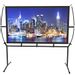 Screen Home Cinema 233X139Cm (100 '') 16: 9 Mobile Projector Screen Easy Installation And Operation Suitable For Home Cinema And Outdoor Projection Screen